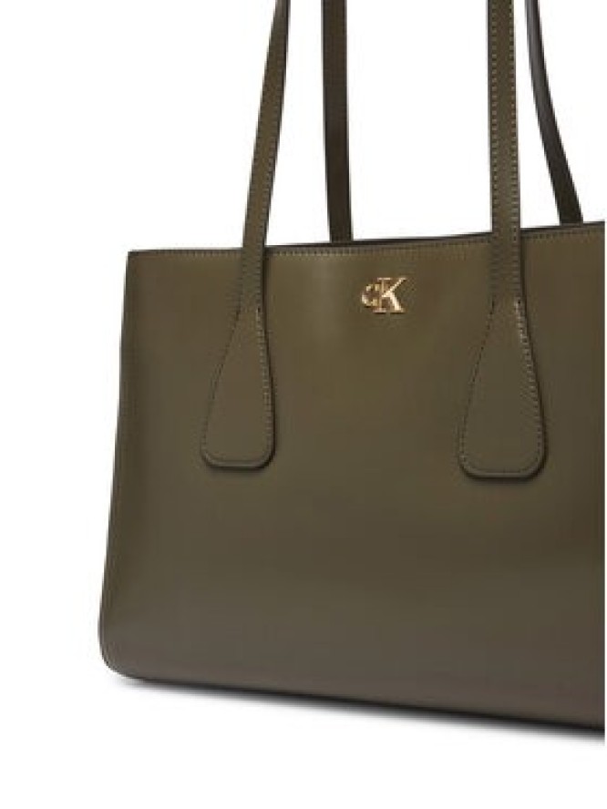 Calvin Klein Torebka Ck Medium Work Tote LV04F3442G Zielony