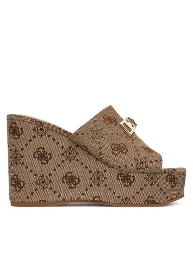 Guess Klapki FLJEVZ FAL04 Beżowy jasny