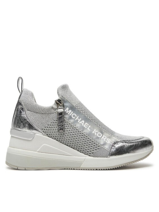 MICHAEL Michael Kors Sneakersy Willis Wedge Trainer 43R5WIFS3D Srebrny