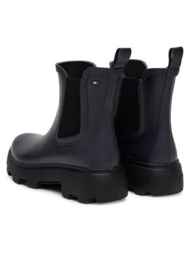 Tommy Hilfiger Kalosze Rubber Flag Cleated FW0FW08637 Granatowy