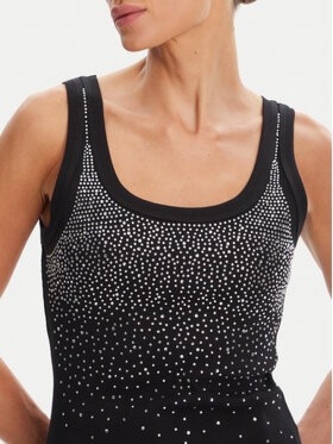 Rinascimento Top CFC0124040003 Czarny Regular Fit