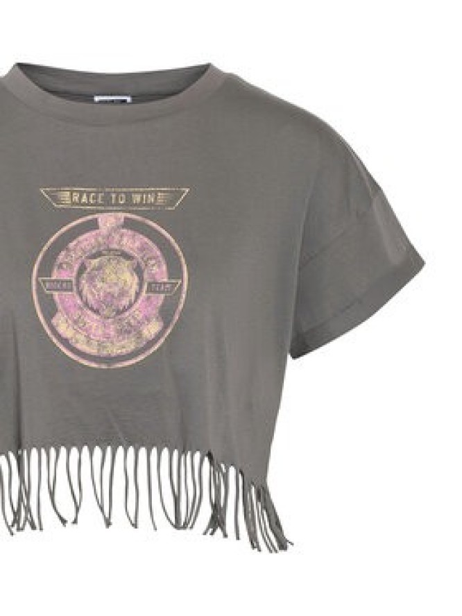 Noisy May T-Shirt Gaby 27033386 Szary Regular Fit