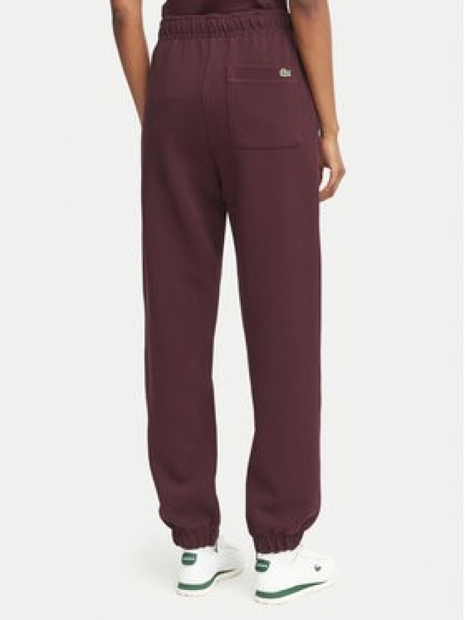 Lacoste Spodnie dresowe XF5244 Bordowy Regular Fit