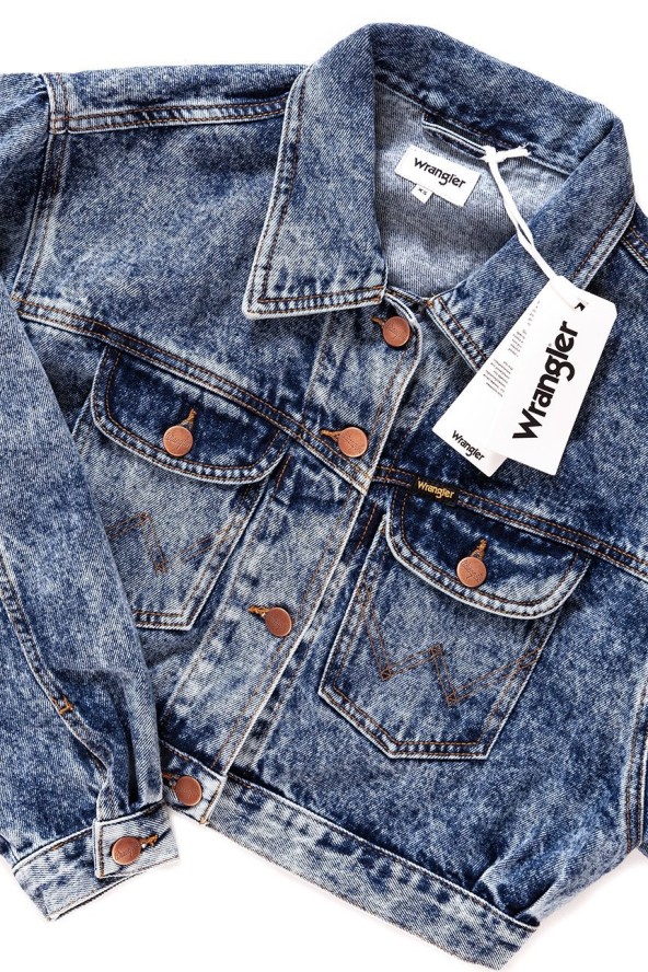 DAMSKA KURTKA JEANSOWA WRANGLER CROPPED JACKET RISKY BUSINESS W421GF25G 112128804