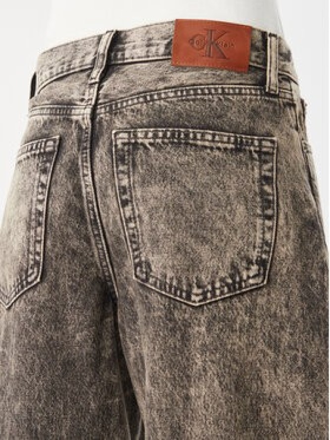 Calvin Klein Jeans Jeansy LV047H745G Brązowy Barrel Fit