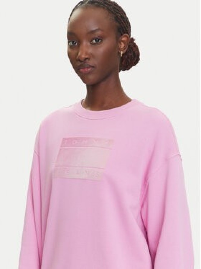 Tommy Jeans Bluza Gradient Flag DW0DW21396 Różowy Relaxed Fit