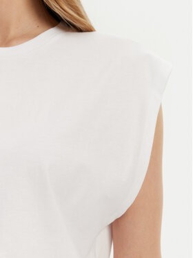 Noisy May T-Shirt Speedy 27033493 Biały Regular Fit