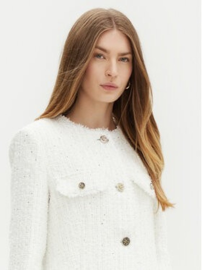 Guess Płaszcz przejściowy W5RL20 WGVS2 Biały Regular Fit