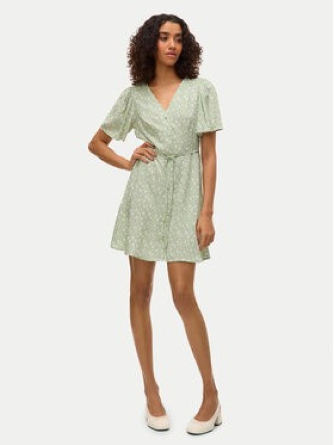 Vero Moda Sukienka letnia Alba 10292845 Zielony Regular Fit