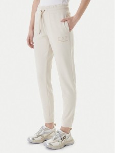 EA7 Emporio Armani Spodnie dresowe 8NTP66 TJ9RZ U1088 Beżowy Regular Fit