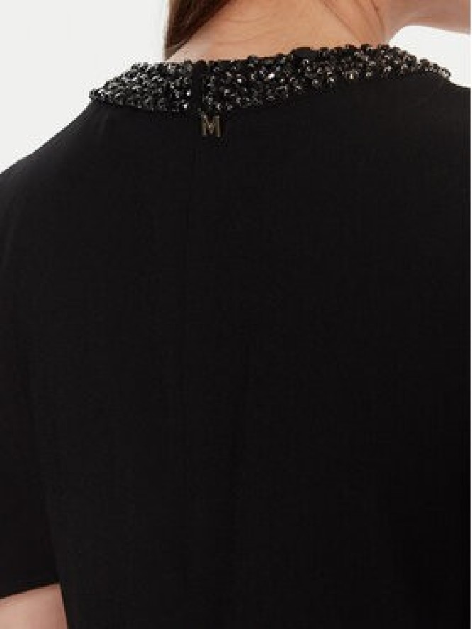 Lola Casademunt by Maite Sukienka koktajlowa MF2516012 Czarny Regular Fit