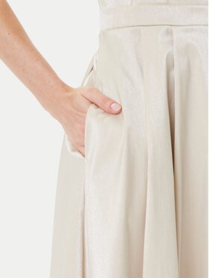 Rinascimento Sukienka koktajlowa CFC0125066003 Beżowy Regular Fit