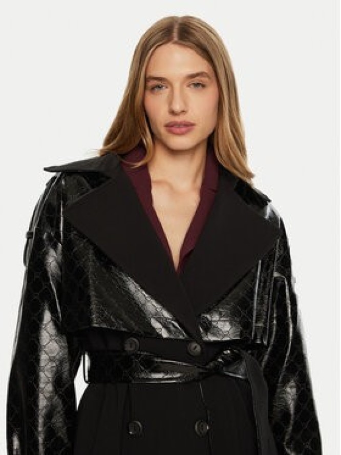 ACCESS FASHION Płaszcz przejściowy 44-9003-504 Czarny Regular Fit