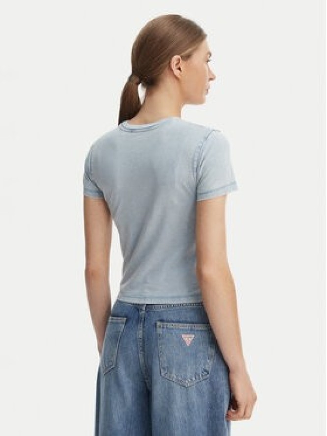 Guess Jeans T-Shirt W6GIA6 KCTL1 Niebieski Slim Fit