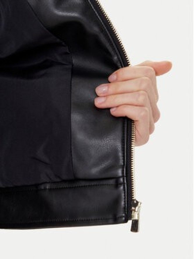 Morgan Kurtka z imitacji skóry 252-GNOLA Czarny Regular Fit