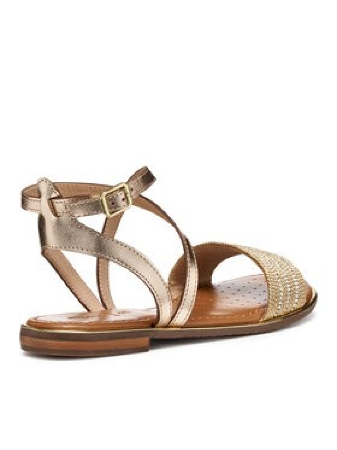 Geox Sandały D Sozy Plus D55DQF 02JN0 C2E2L Złoty