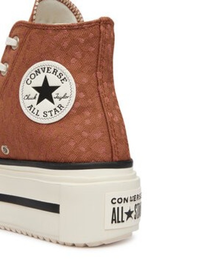Converse Trampki Chuck Taylor All Star Lift Double Stack Platform Deer A17883C Brązowy