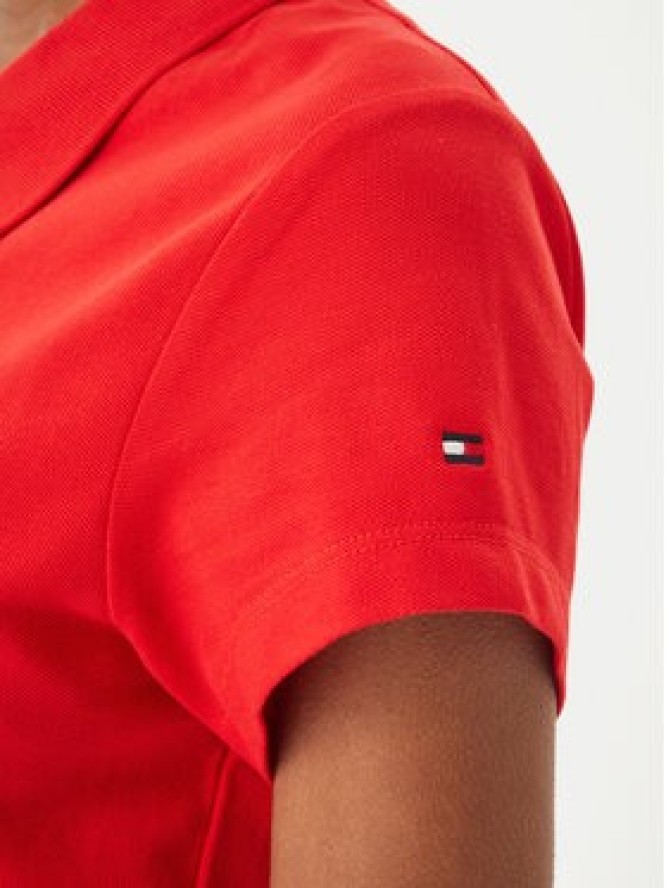 Tommy Hilfiger Polo 1985 Logo WW0WW49259 Czerwony Slim Fit