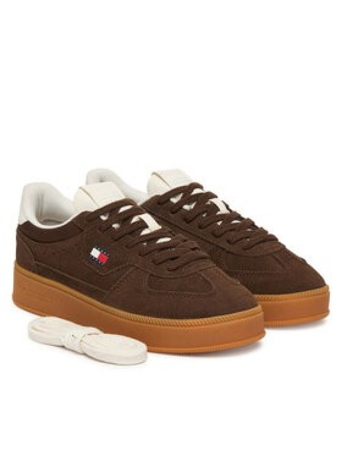Tommy Hilfiger Sneakersy The Greenwich Edge Max Suede EN0EN02989 Brązowy