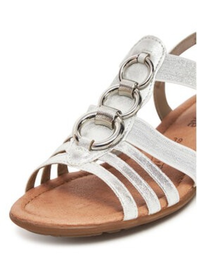 Remonte Sandały R3605-80 Srebrny