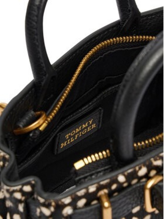 Tommy Hilfiger Torebka American Icon Micro Tote Deer Le AW0AW18168 Czarny