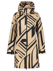 LUHTA Płaszcz funkcyjny "Ailio" w kolorze jasnobrązowo-czarnym rozmiar: 38