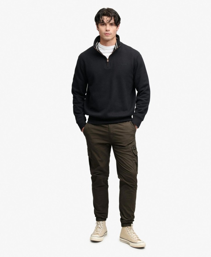 Para Cargo Slim Spodnie z bawełny stretch – Dark Grey Green