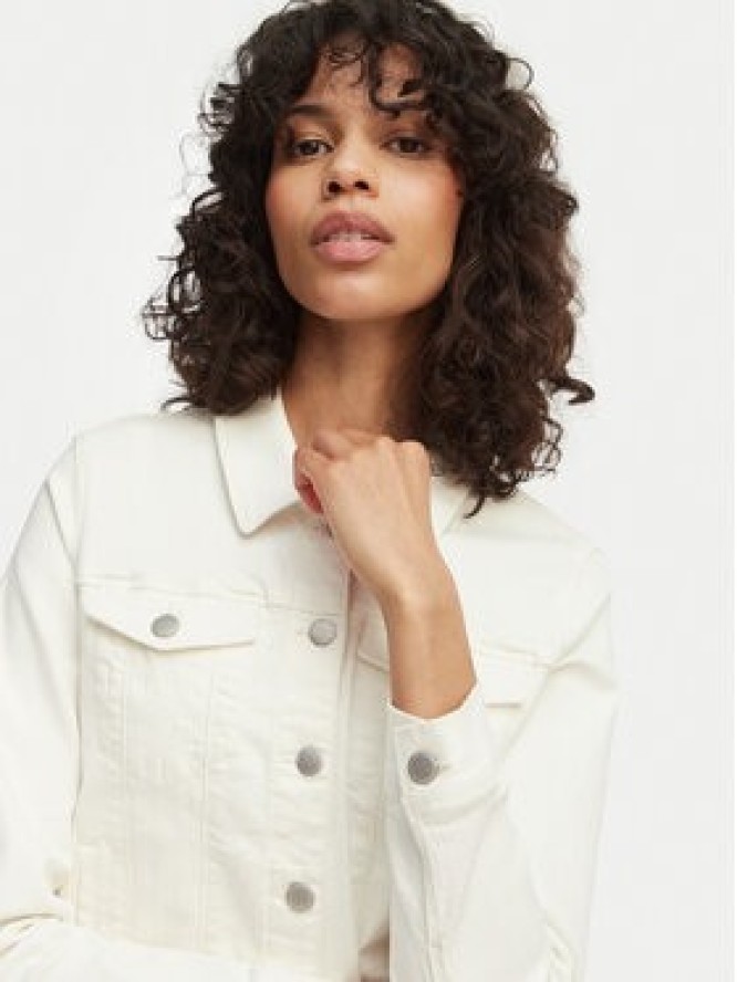 Vero Moda Kurtka jeansowa Wild 10284492 Kremowy Regular Fit