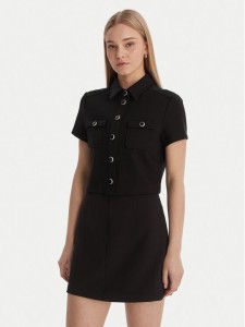 Guess Koszula W6RH83 KCMU2 Czarny Regular Fit