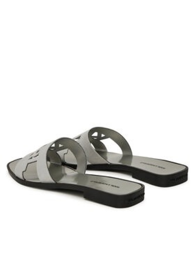 KARL LAGERFELD Klapki Skoot II KL80402 Srebrny