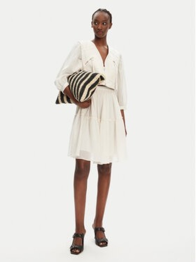 PINKO Sukienka codzienna Frank 105251 A2MI Écru Regular Fit