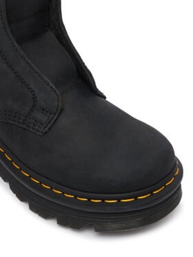 Dr. Martens Botki Zebzag Laceless Black Wyoming DM42653001 Czarny