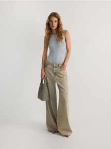 Dzianinowe body - jasnoszary