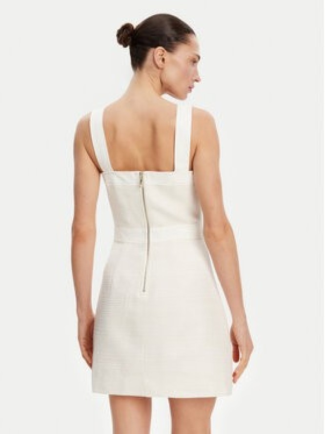 Guess Sukienka codzienna W5GK77 WH610 Écru Slim Fit