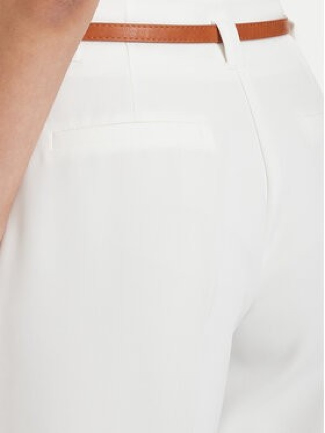 ACCESS FASHION Spodnie materiałowe 63-5021-135 Biały Regular Fit