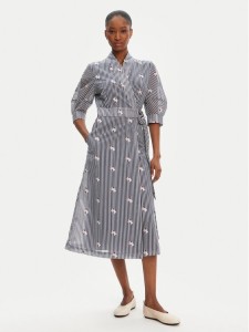 Munthe Sukienka koszulowa Pum 252132525224 Granatowy Regular Fit