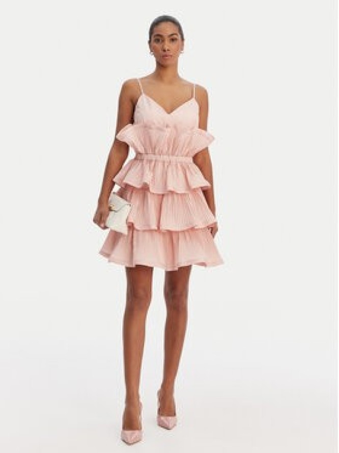 Fracomina Sukienka koktajlowa FQ26SD1007W83101 Różowy Regular Fit