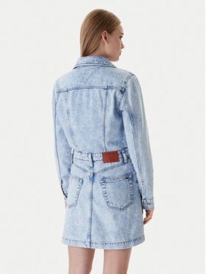 Tommy Jeans Sukienka jeansowa DW0DW22004 Niebieski Regular Fit