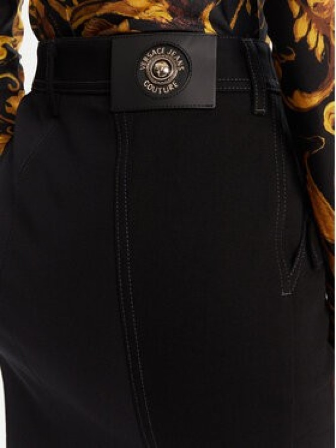 Versace Jeans Couture Spódnica jeansowa 79HAE84M DT037 Czarny Slim Fit