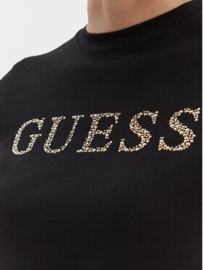 Guess T-Shirt V6RI20 J1314 Czarny Regular Fit