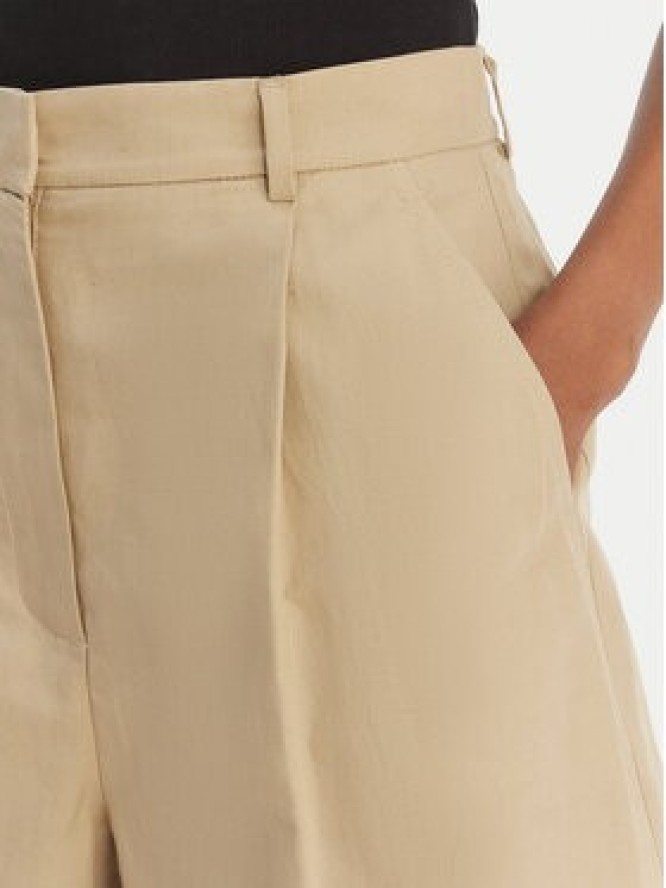 Weekend Max Mara Bermudy Ecuba 2615141022 Beżowy Loose Fit