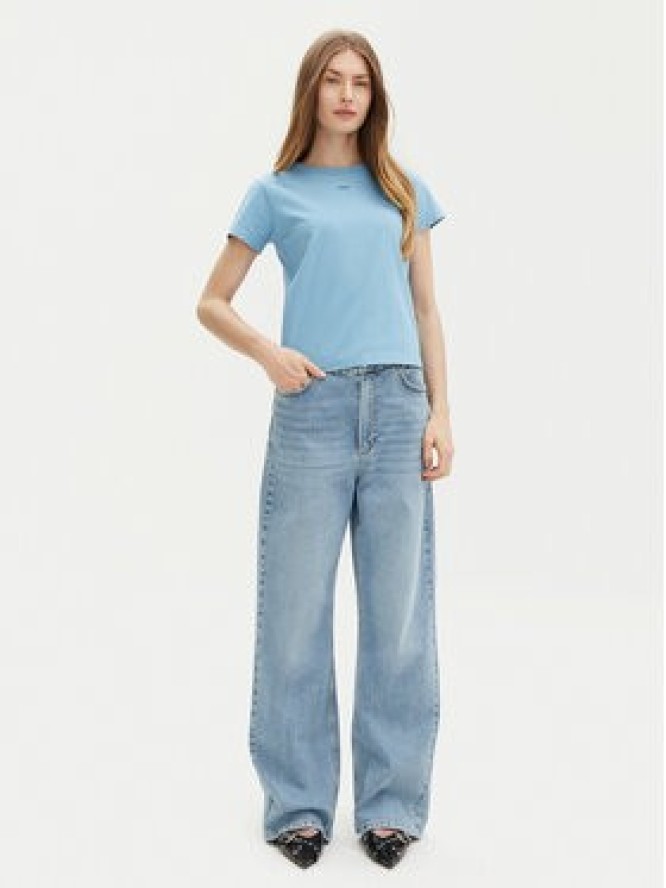 PINKO T-Shirt Basico 100373 Niebieski Regular Fit