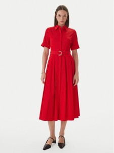 LOLA CASADEMUNT Sukienka koszulowa LS2616089 Czerwony Regular Fit