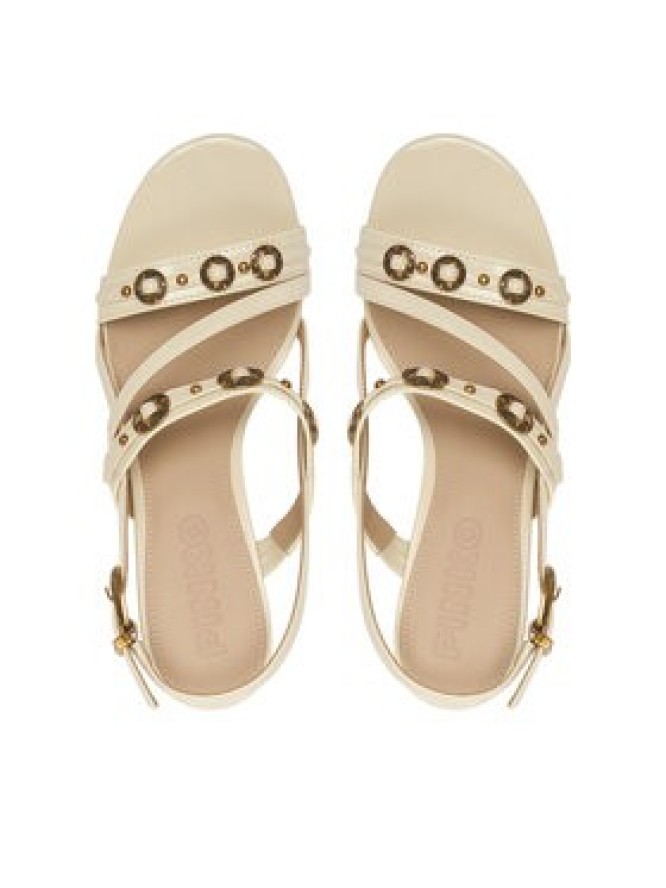 PINKO Sandały Vanda 01 SD0511 E037 Écru
