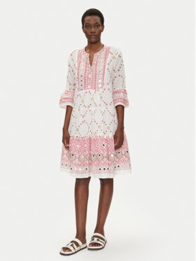 Iconique Sukienka letnia IC25-037 Biały Relaxed Fit