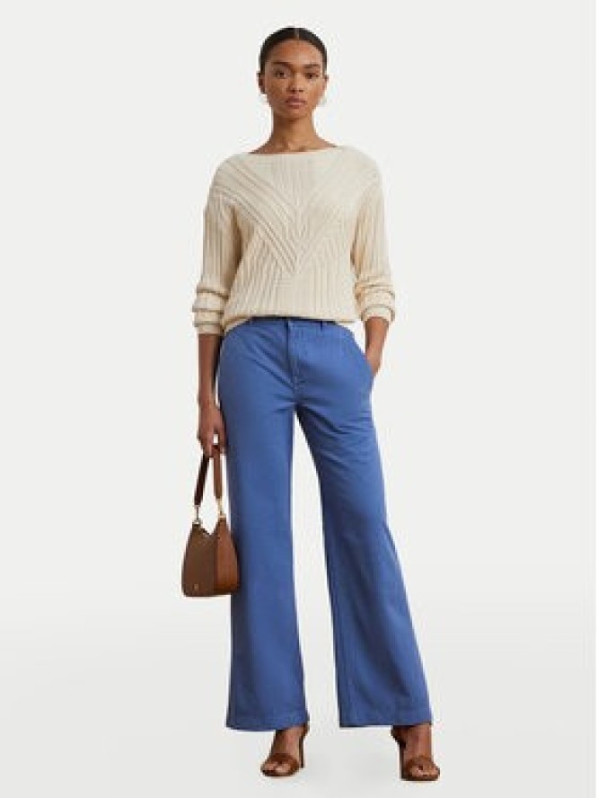 LAUREN RALPH LAUREN Spodnie materiałowe 200965654003 Niebieski Regular Fit