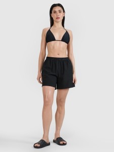 4F Spodenki plażowe damskie - czarne S