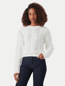 Guess Sweter W6YR21 Z0965 Biały Regular Fit