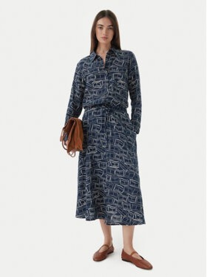 Tommy Hilfiger Spódnica midi WW0WW50753 Granatowy Regular Fit