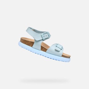 Sandały GEOX J SANDAL BUBBLEBOW G Niebieski